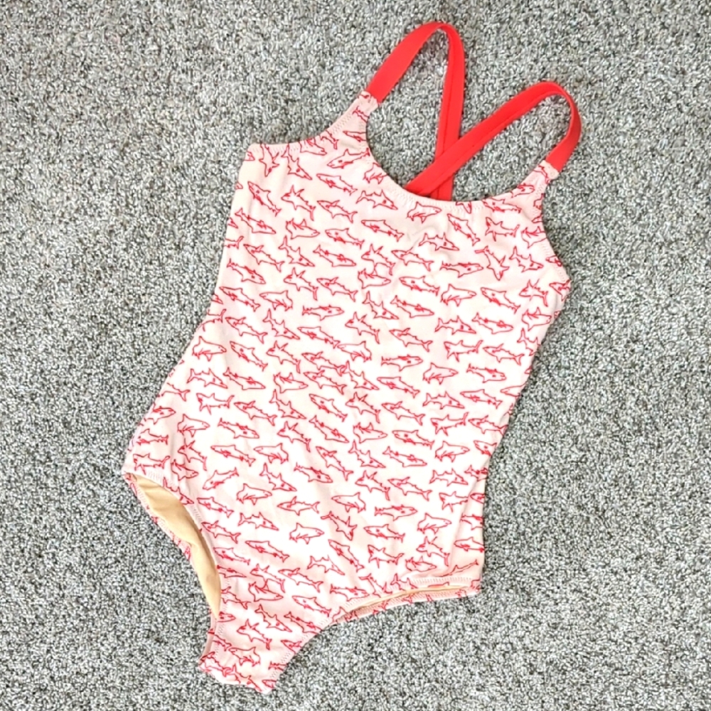 Girl's Amazon Essentials One-Piece Swimsuit (Size S)